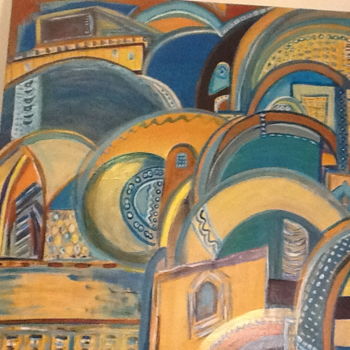 Peinture intitulée "Ouzbezkistan" par Monique Savy, Œuvre d'art originale, Acrylique