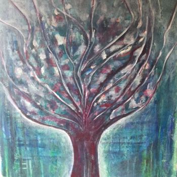 Painting titled "arbre-de-vie.jpg" by Monique Savy, Original Artwork
