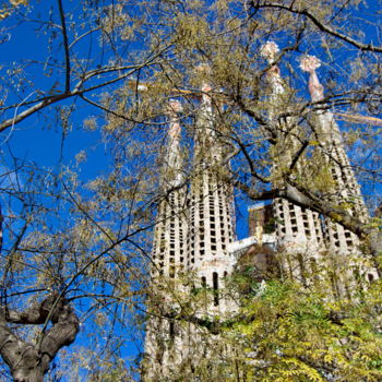 Photographie intitulée "Sagrada Família 01" par Miodrag Aubertin, Œuvre d'art originale