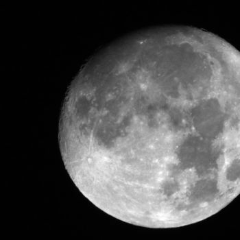 Photography titled "La lune du 12.09.20…" by Miodrag Aubertin, Original Artwork, Digital Photography