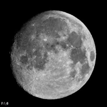 Fotografia intitulada "La lune 18" por Miodrag Aubertin, Obras de arte originais