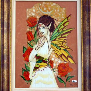 Pittura intitolato "gypsy-rose.jpg" da Monette O'Neill, Opera d'arte originale, Altro