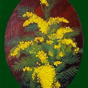 Painting titled "MIMOSA PER TE" by Miraldo Sponza Gambel, Original Artwork