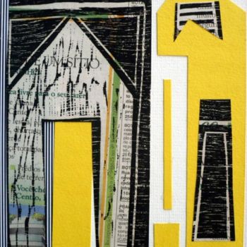 Collages intitolato "cidade 14" da André De Miranda, Opera d'arte originale