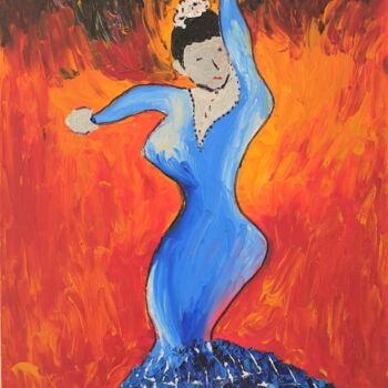 Peinture intitulée "Juste une danse" par Bernard Miranne, Œuvre d'art originale, Huile