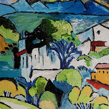 Peinture intitulée "Provence.jpg" par Bernard Miranne, Œuvre d'art originale, Huile