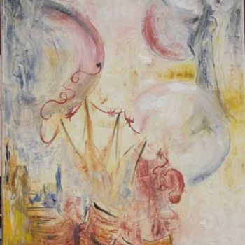 Painting titled "Aux origines" by Céline Mirassou, Original Artwork