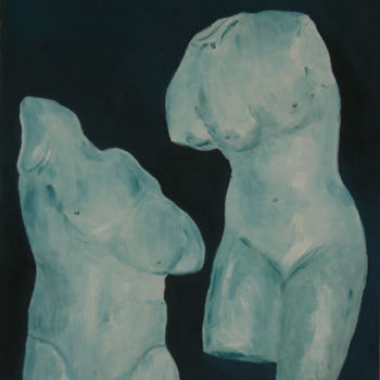 Peinture intitulée "Fragilité des corps…" par Céline Mirassou, Œuvre d'art originale