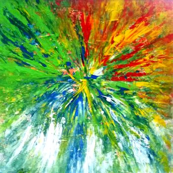 Painting titled "Rajski Ptak /Paradi…" by Miravi Art, Original Artwork, Acrylic