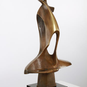 Skulptur mit dem Titel ""Duet"" von Mircea Puscas, Original-Kunstwerk, Bronze