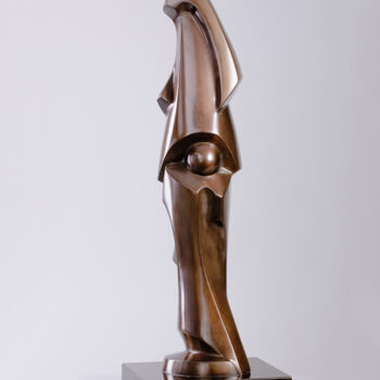 Sculpture titled "Leda entering the r…" by Mircea Puscas, Original Artwork, Bronze