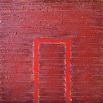 Schilderij getiteld "Red-yellow-blue 1" door Mircea Popescu, Origineel Kunstwerk, Olie