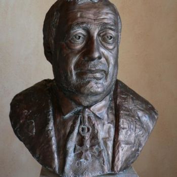 Skulptur mit dem Titel "Philippe SEGUIN por…" von Mirèo, Original-Kunstwerk