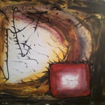 Pittura intitolato "Red Square" da Mirco Deflorin, Opera d'arte originale, Acrilico