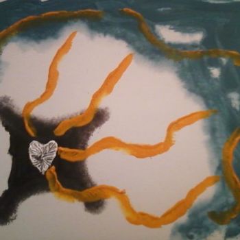 Peinture intitulée "Heartbeat" par Mirco Deflorin, Œuvre d'art originale, Acrylique