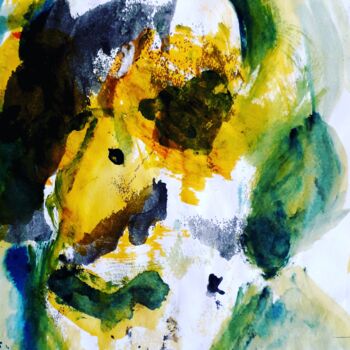 Картина под названием "NESTOR" - Mireille Bonard, Подлинное произведение искусства, Чернила