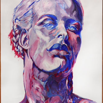 Peinture intitulée "ALVIDA - Portrait R…" par Mireille Bonard, Œuvre d'art originale, Acrylique