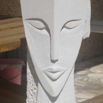 Sculpture intitulée "Sérénité" par Mireille Gratier De Saint Louis, Œuvre d'art originale, Pierre