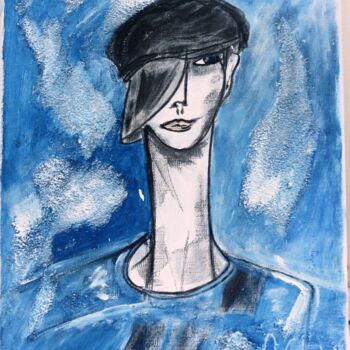 Painting titled "portrait-iim-35x27c…" by Mireille Gratier De Saint Louis, Original Artwork