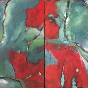Malerei mit dem Titel "ONE DAY ON EARTH" von Mireille Matricon, Original-Kunstwerk, Öl