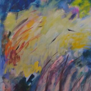 Pittura intitolato "Brouillage" da Mireille Naxara, Opera d'arte originale, Acrilico