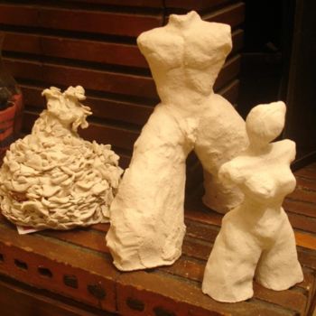 Sculpture intitulée "Regroupement sculpt…" par Mireille Gratier De Saint Louis, Œuvre d'art originale, Terre cuite