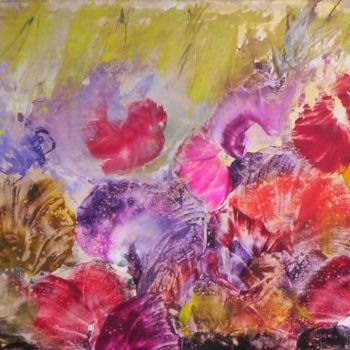 Painting titled "ESPRITS LIBRES" by Mireille Herrmann, Original Artwork