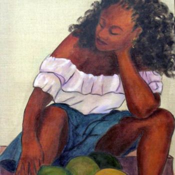 Pintura intitulada "CELIA" por Mireille Herrmann, Obras de arte originais