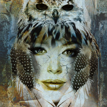 Digital Arts titled "Bird woman" by Mirell, Original Artwork