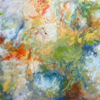 Painting titled "Dancing colors" by Miri Baruch, Original Artwork, Acrylic