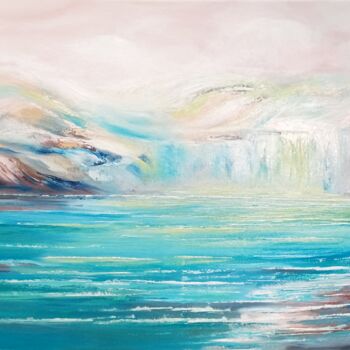 Painting titled "Water of Angels" by Mirian Nyitrai, Original Artwork, Oil