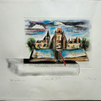 Gravures & estampes intitulée "Il libro delle favo…" par Mirio Citron, Œuvre d'art originale, Eau-forte