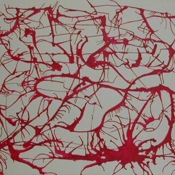 Painting titled "Rosso 6" by Mirkoangel, Original Artwork, Other
