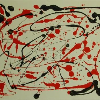 Ζωγραφική με τίτλο "Blood for oil" από Mirkoangel, Αυθεντικά έργα τέχνης, Άλλος