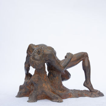 Sculpture titled "Solitude" by Miroslav Mlkvik, Original Artwork, Resin