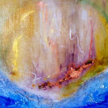 Peinture intitulée "Au-delà des mers- P…" par Miroir Des Emotions Atelier D'Expression  Issoudu, Œuvre d'art originale