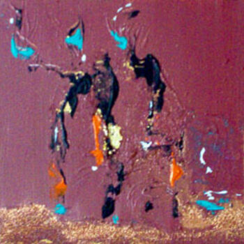 Schilderij getiteld "La danse des sables…" door Miroir Des Emotions Atelier D'Expression  Issoudu, Origineel Kunstwerk