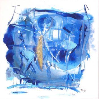 Pittura intitolato "Incroyablement bleu…" da Miroir Des Emotions Atelier D'Expression  Issoudu, Opera d'arte originale