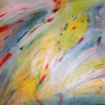 Pintura intitulada "Explosion de joie-…" por Miroir Des Emotions Atelier D'Expression  Issoudu, Obras de arte originais