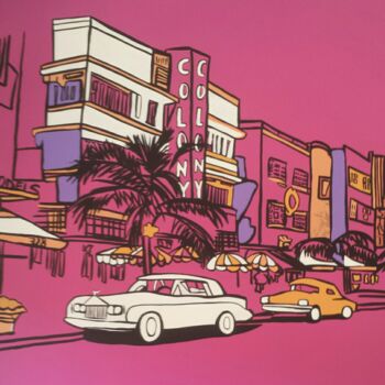 "Miami Beach" başlıklı Tablo Mirou Navalon tarafından, Orijinal sanat, Akrilik