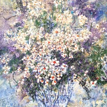 Peinture intitulée "Blumen" par Mirsada Masal, Œuvre d'art originale, Huile Monté sur Châssis en bois