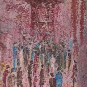 Картина под названием "Sarajevo" - Mirsada Masal, Подлинное произведение искусства, Масло Установлен на Деревянная рама для…