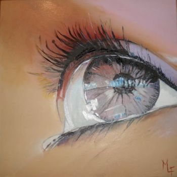 Pintura titulada "mirada de mujer" por Mirta Leonor Ferrari, Obra de arte original, Oleo