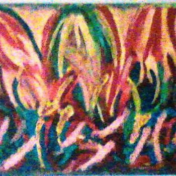 Pittura intitolato "Explosão de cores 1" da Miryam, Opera d'arte originale