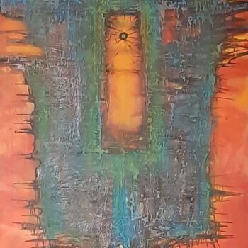 Картина под названием "Quantum" - Mirzak, Подлинное произведение искусства, Акрил