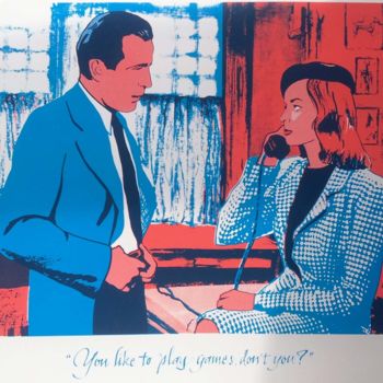 Incisioni, stampe intitolato "The Big Sleep" da Mise En Graphie, Opera d'arte originale, Serigrafia