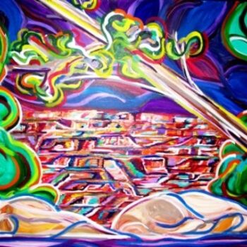 Pittura intitolato "grand canyon colors" da Mark Salevitz, Opera d'arte originale, Olio
