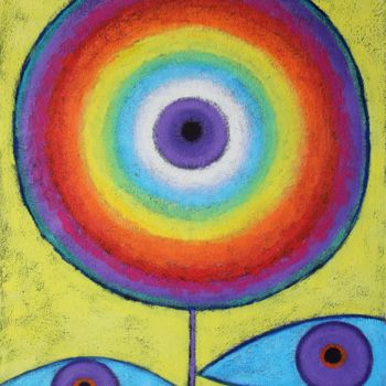Peinture intitulée "Третий глаз. Third…" par Nataliya Mishina, Œuvre d'art originale, Acrylique