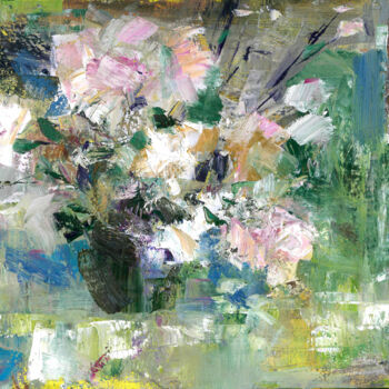 Painting titled "summer flowers" by Mishyra Vladimir, Original Artwork, Oil