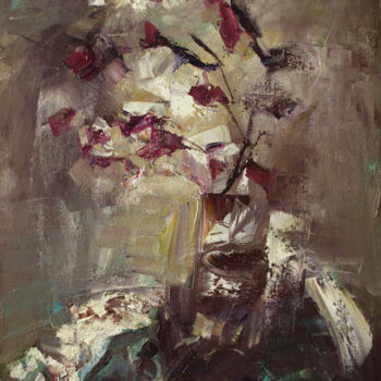 Painting titled "dynamic bouquet" by Mishyra Vladimir, Original Artwork, Oil